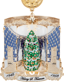 The back of the 2018 White House Christmas Ornament