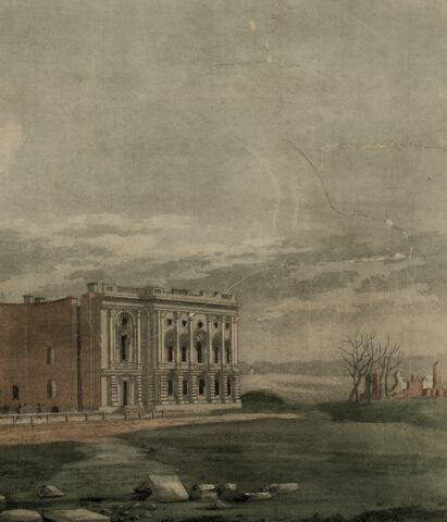 A View of the Capitol After the Conflagration of the 24th August 1814, engraved by William Strickland 2 (White House History 35)