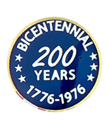 An emblem that says 1776 - 1976 bicentennial